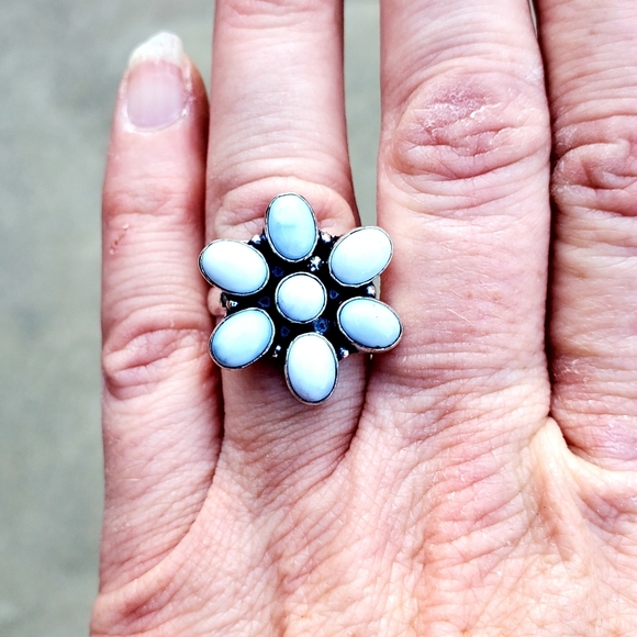 New Owyhee Opal 925 Silver Ring. - Picture 3 of 8